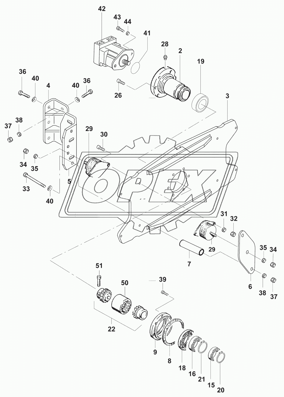 Подвеска правая/Suspension, rigth