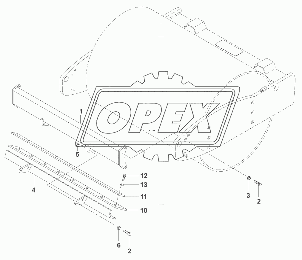 Скребок/Vulkollan scraper (VM115D)