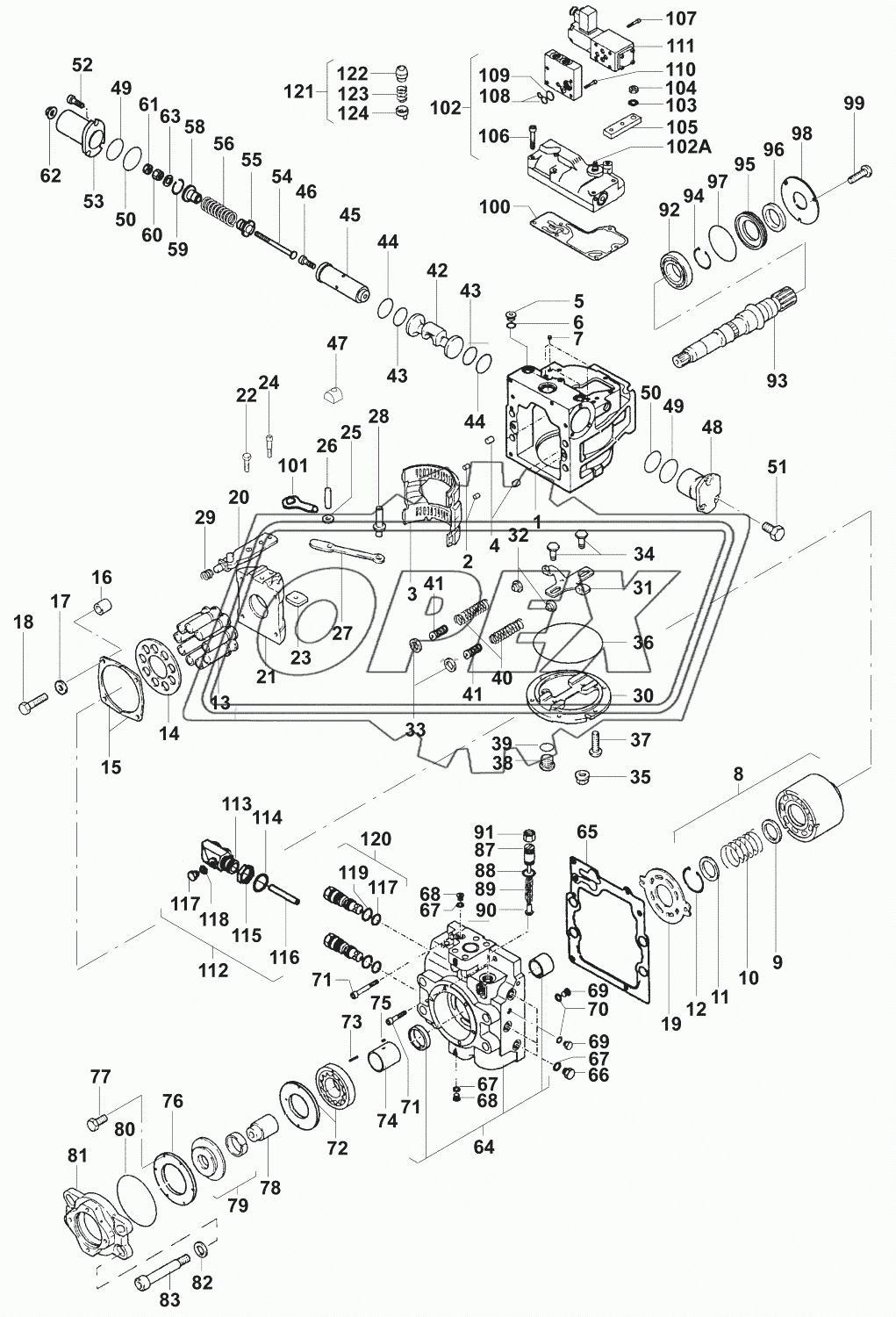 Гидронасос/Drive pump