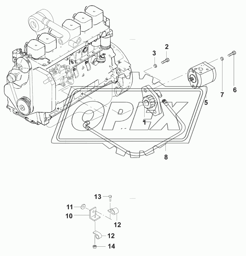 Установка насоса/Pump mounting