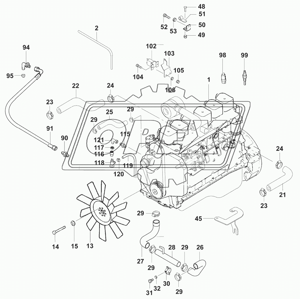 Двигатель/Structure motor