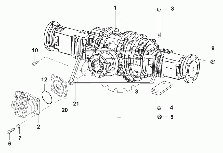 Мост ведущий/ZF-Axle