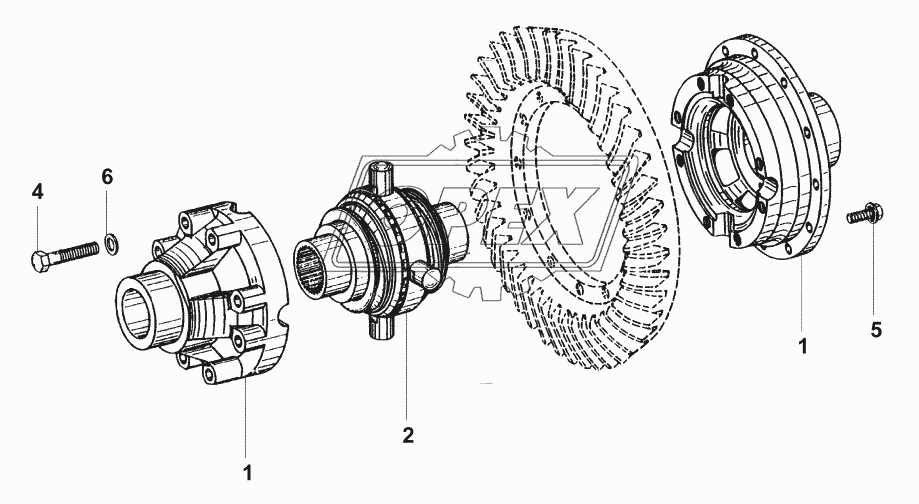 Мост ведущий/ZF-Axle (Sauer) 2