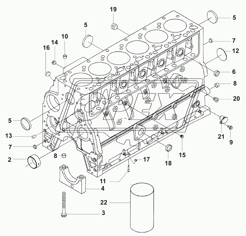 Блок цилиндров/Cylinder block