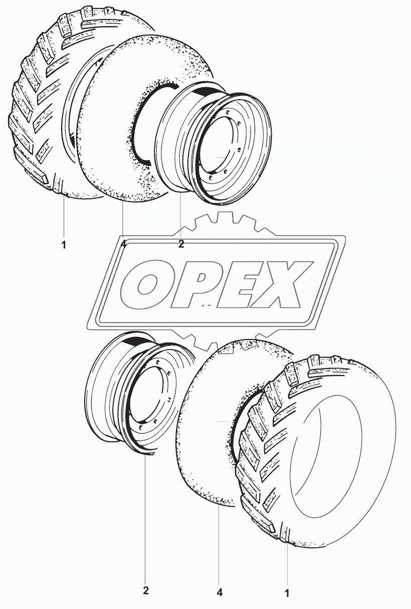 Колесо/Cleat tread typre (VM132PD)