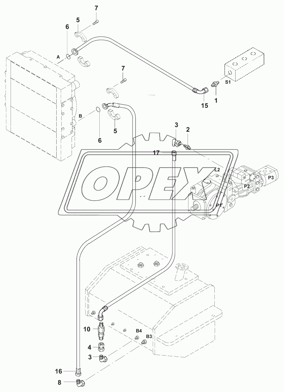 Трубопроводы охлаждения/Cooler line