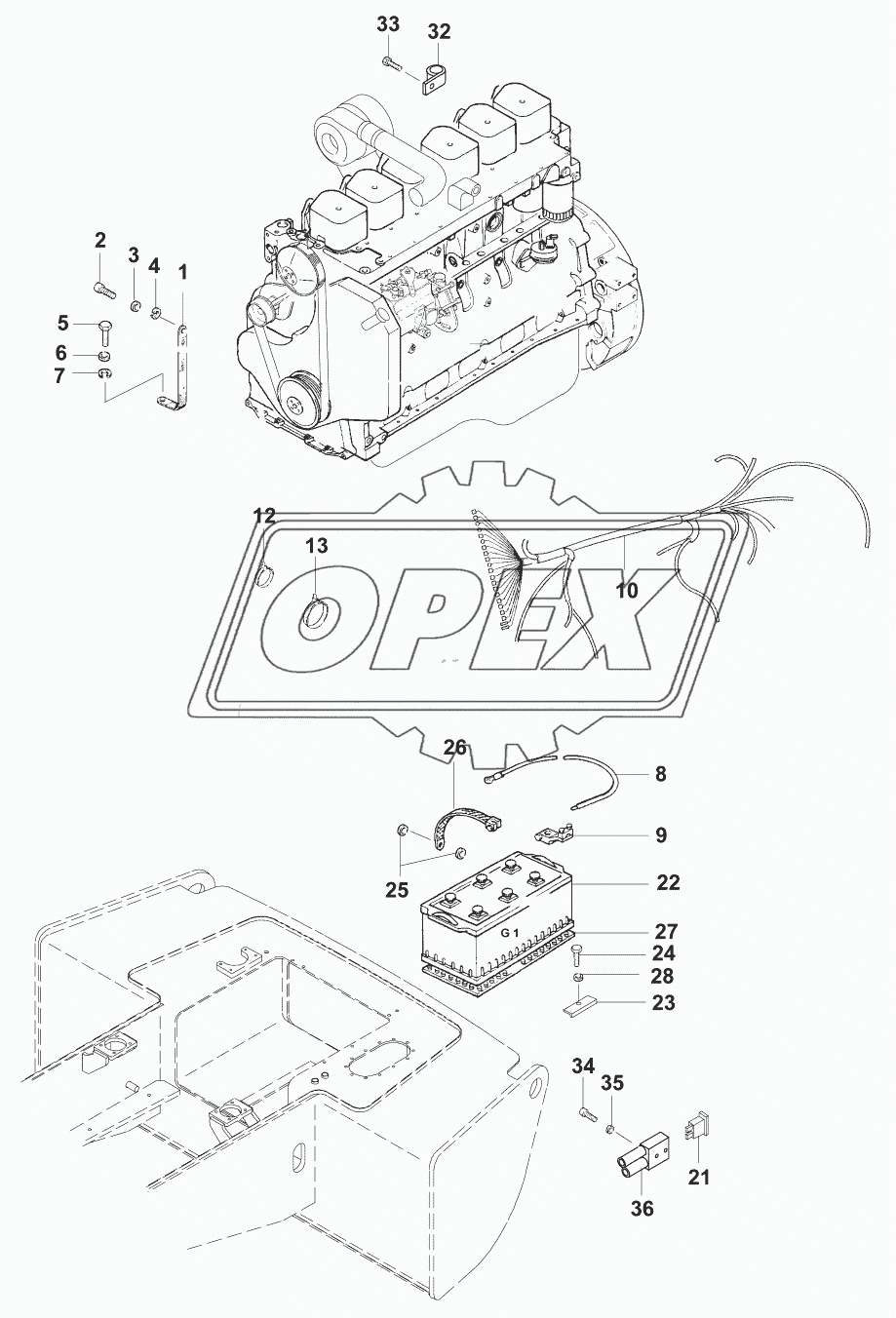 Электрооборудование двигателя/Electric tractor