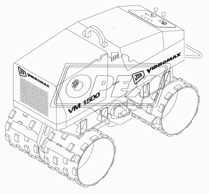 Траншейный вибрационный каток JCB Vibromax VM1500