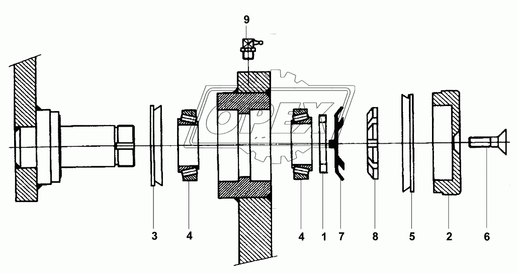 Подшипник/Pivot bearing