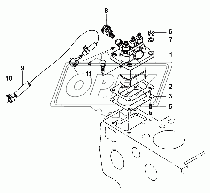 Топливный насос/Injection pump 1