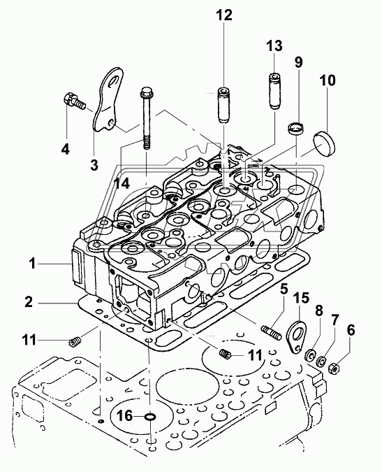 Головка блока цилиндров/Cylinder head