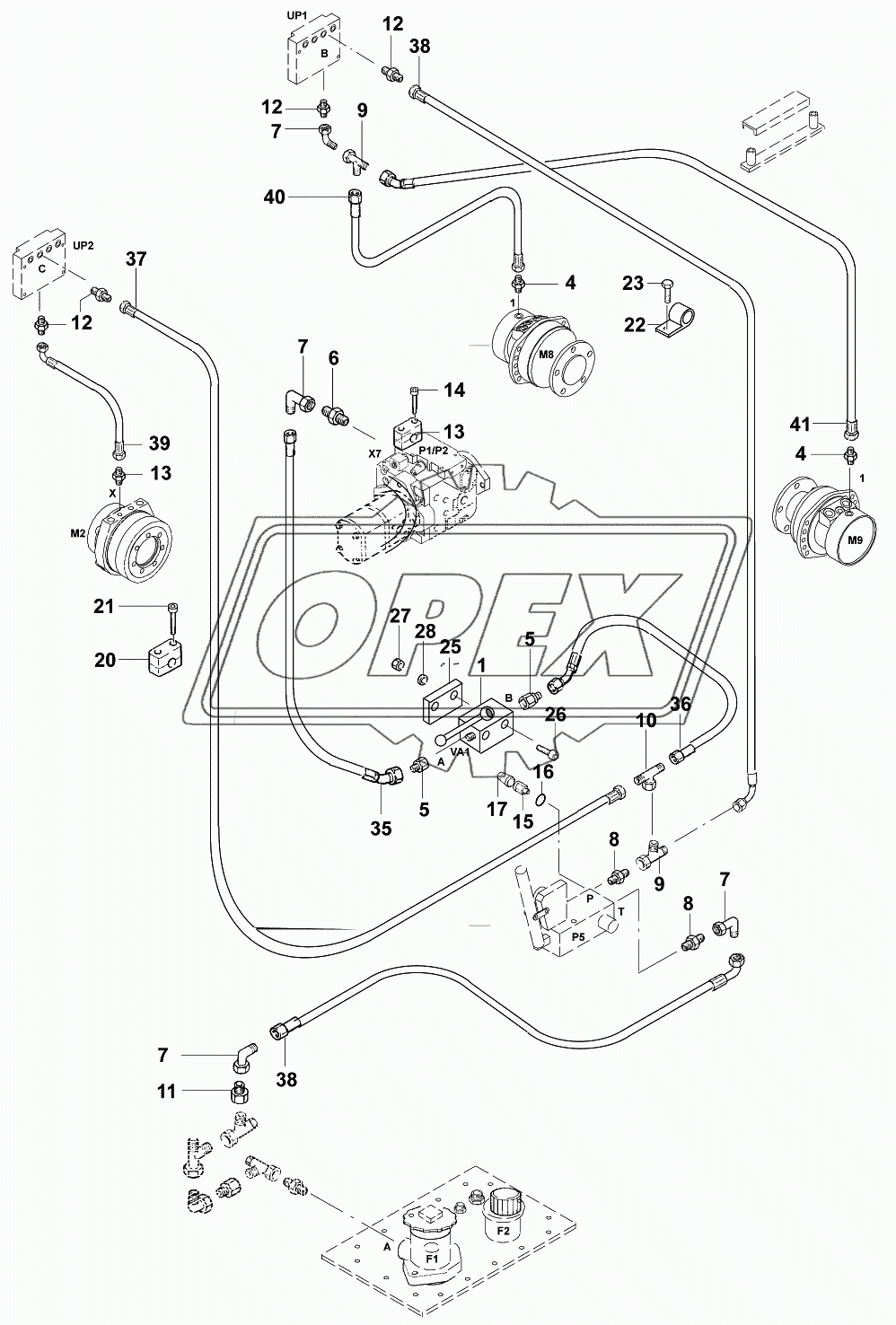 Гидросистема/Brake line