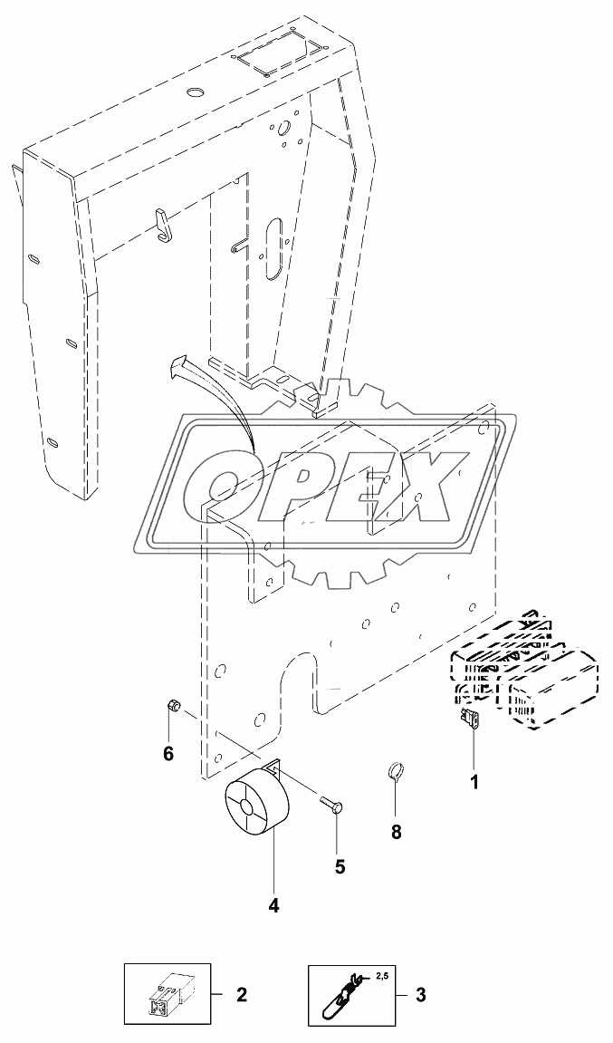 Сигнал предупреждающий/Back-up alarm