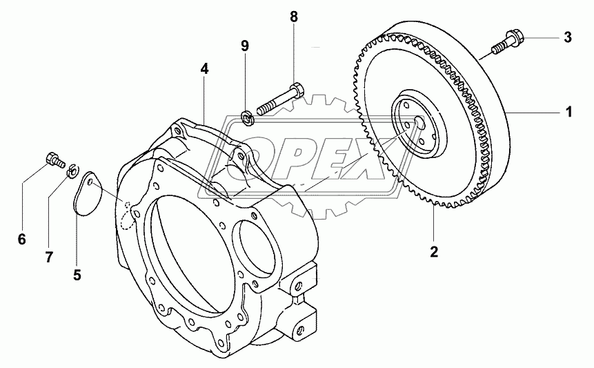 Картер маховика/Flywheel housing