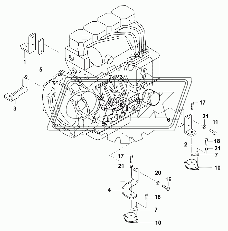 Подвеска двигателя/Engine suspension