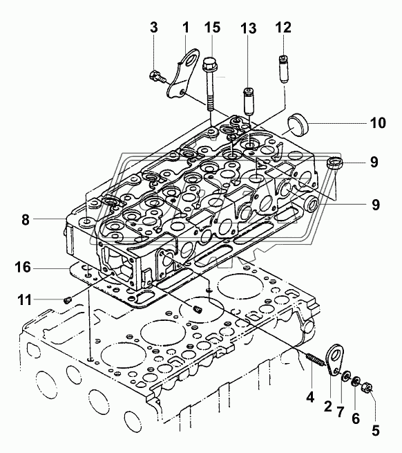 Головка блока цилиндров/Cylinder head