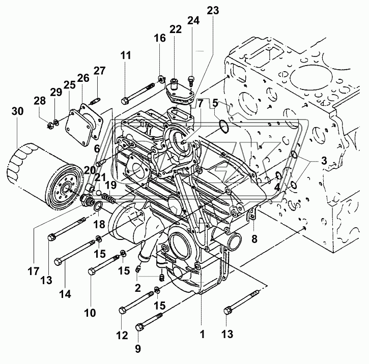 Картер агрегатов/Assy case