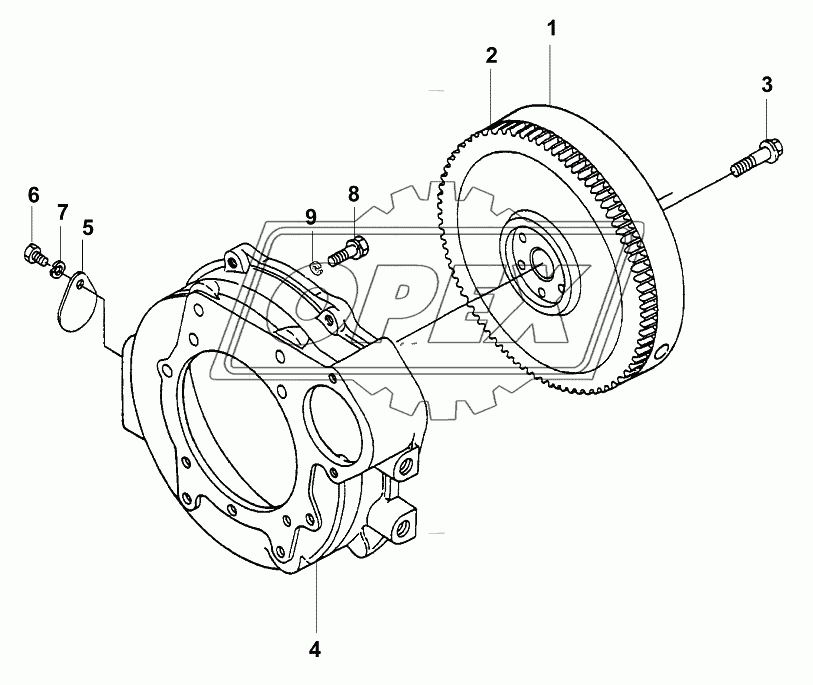 Картер маховика/Flywheel housing