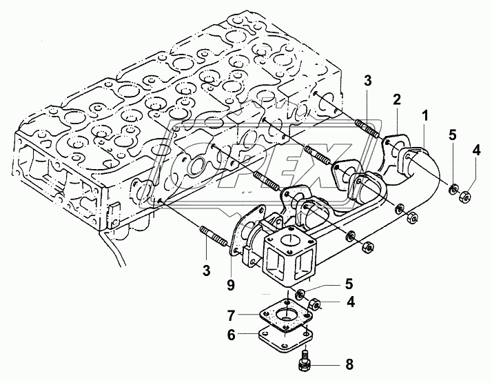 Выпускной коллектор/Exhaust manifold