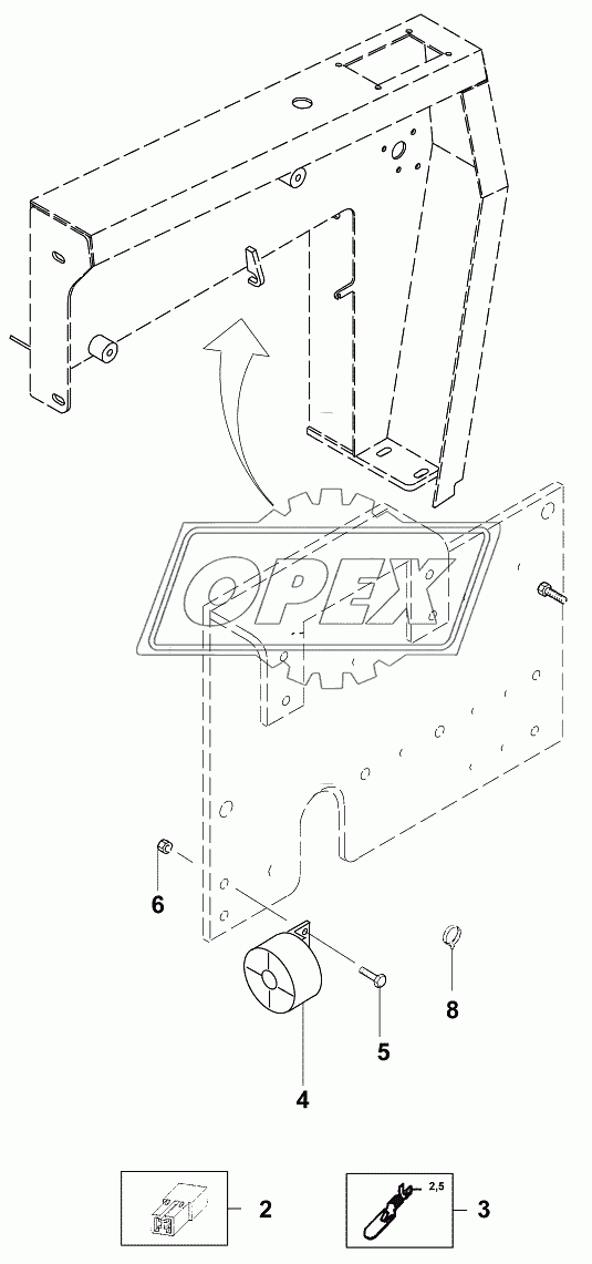 Сигнал предупреждающий/Back-up alarm