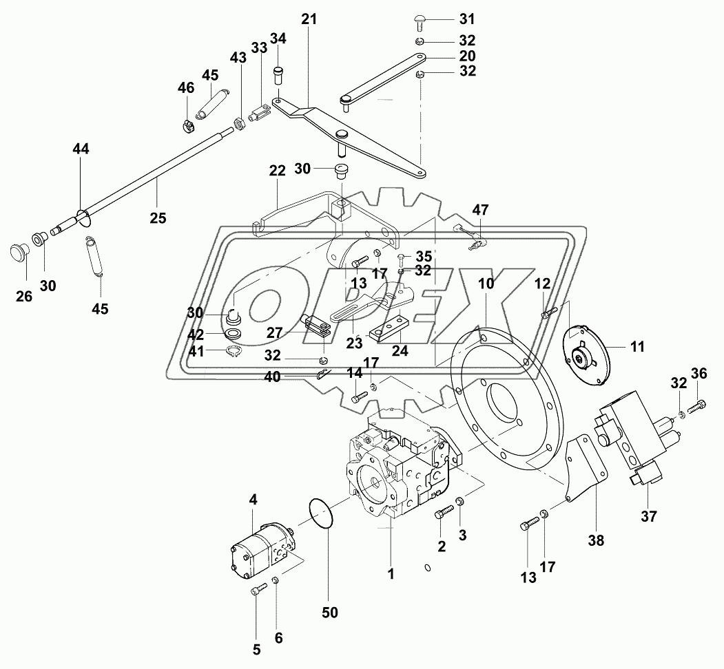 Установка насоса/Pump mounting