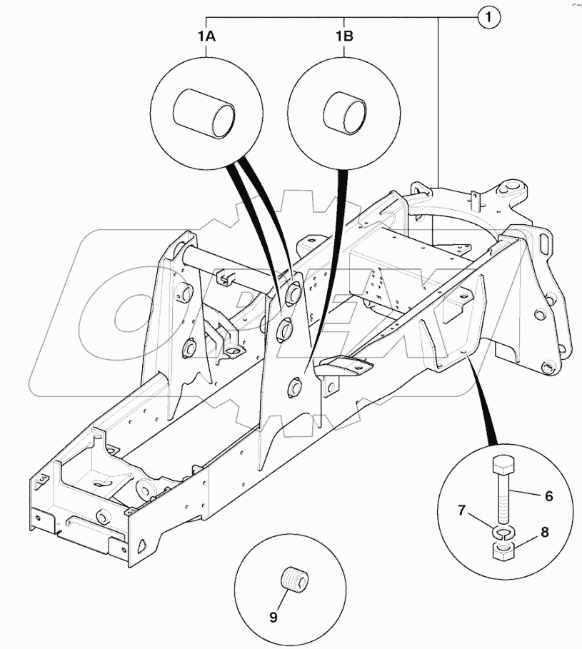CHASSIS CENTREMOUNT 2WS (From: M1337962)