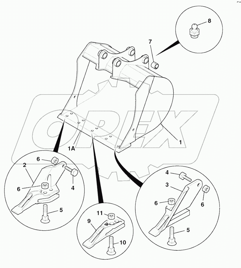 BUCKET HEAVY DUTY BOLT ON TEETH