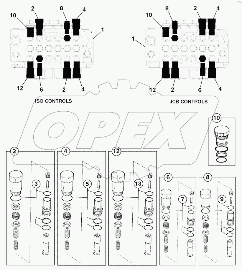 VALVE-EXCAVATOR CENTREMOUNT, RELIEF