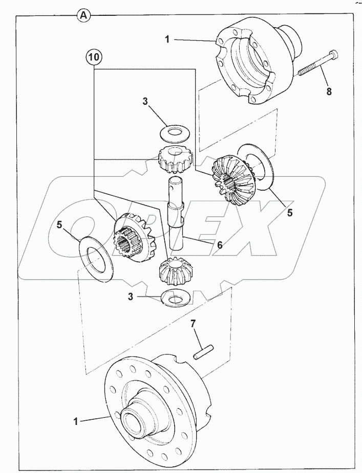 448/57990 DIFFERENTIAL ASSY 458/10723