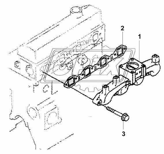 Выпускной коллектор/Exhaust manifold