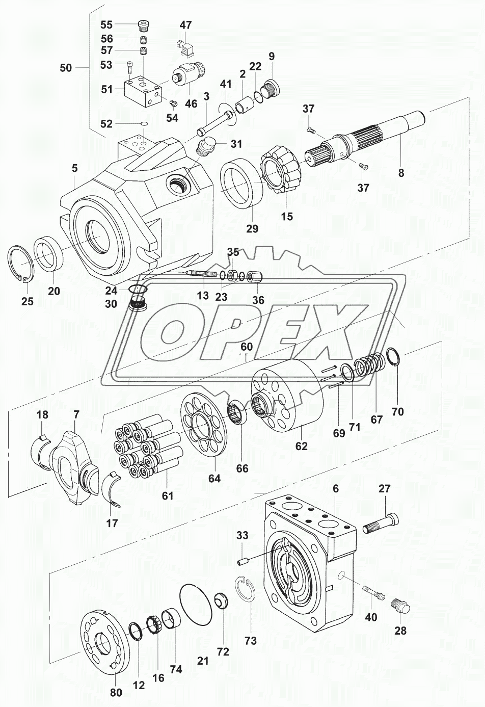 Гидромотор/Variable displacement motor 2