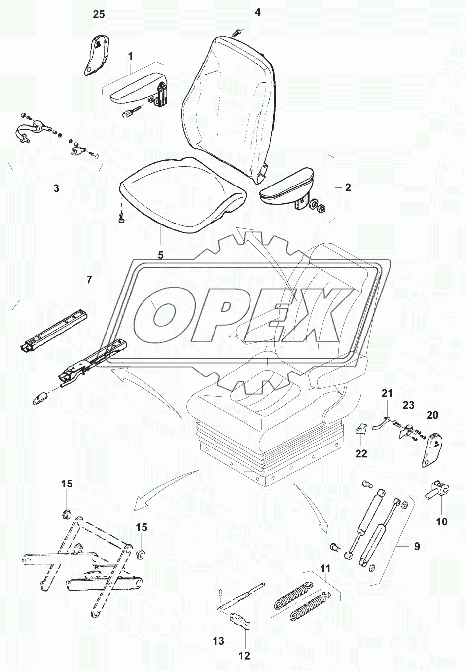 Сиденье оператора/Operator’s seat 2