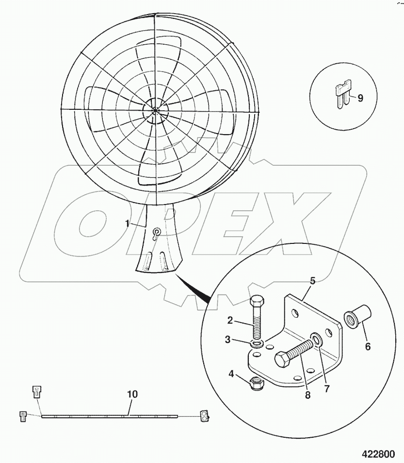  FAN, FACE LEVEL CANOPY OPTIONAL