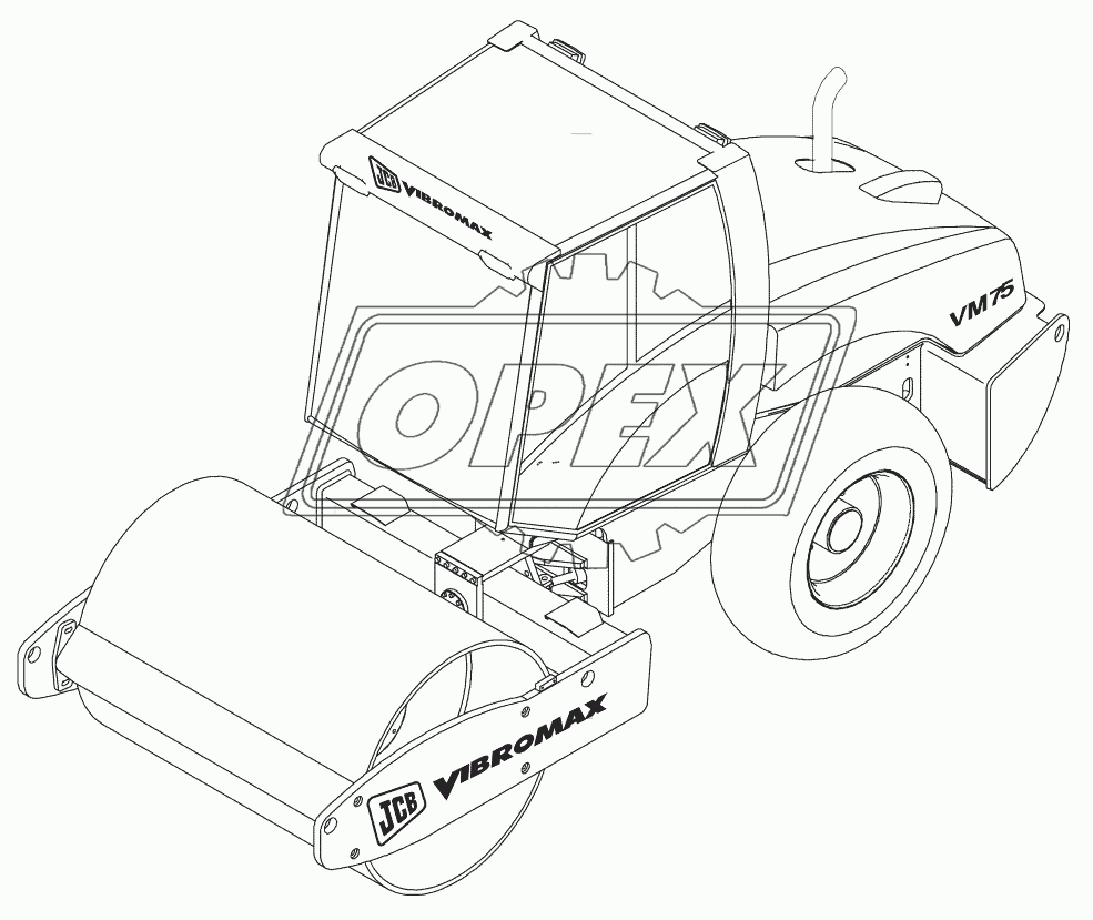 Каток вибрационный JCB Vibromax VM75