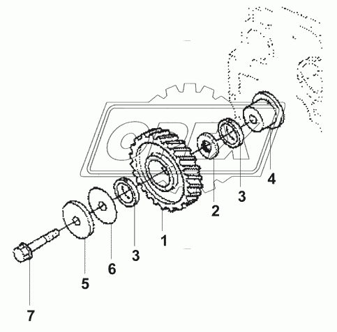 Промежуточная шестерня/Intermediate gear