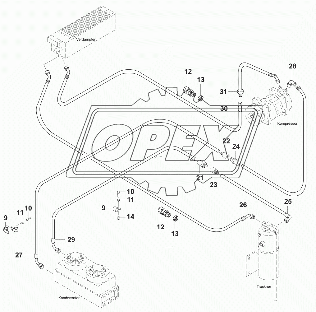 Трубопроводы кондиционера/Hose-pipe - Air conditioning