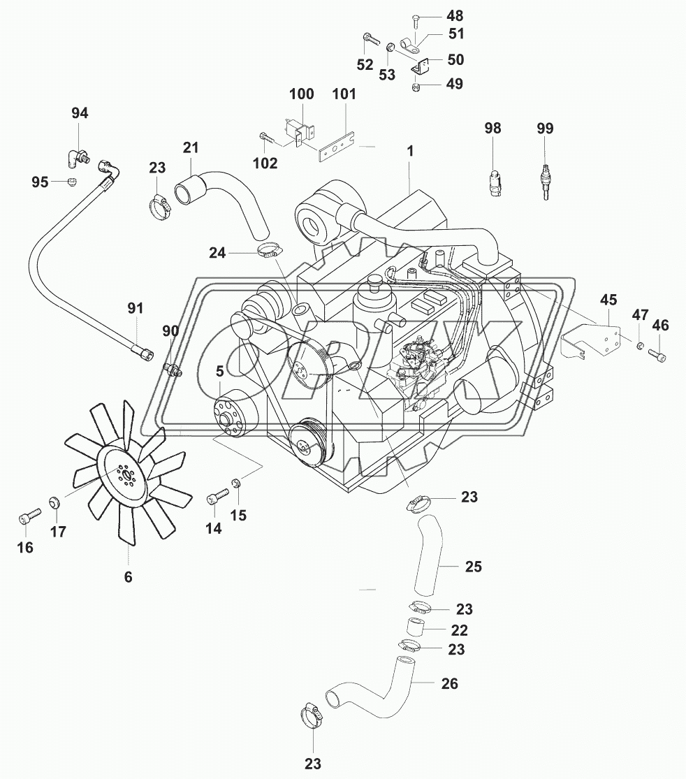 Установка двигателя/Structure motor