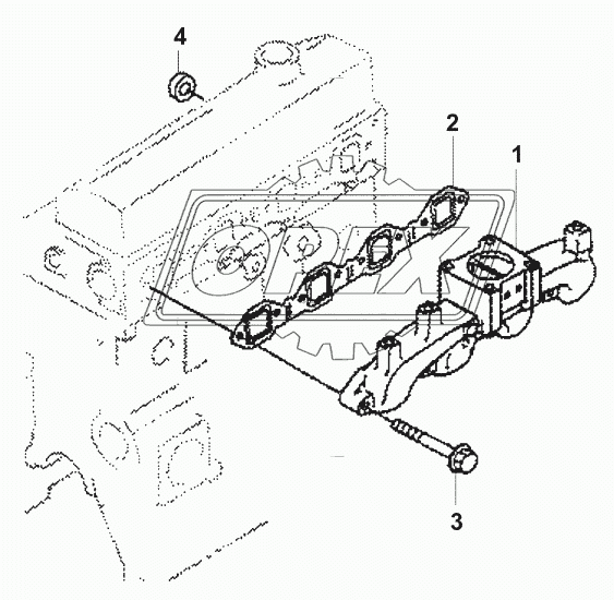 Выпускной коллектор/Exhaust manifold