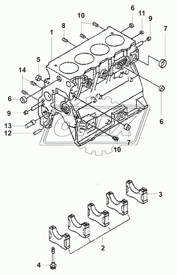 Блок цилиндров/Cylinder block