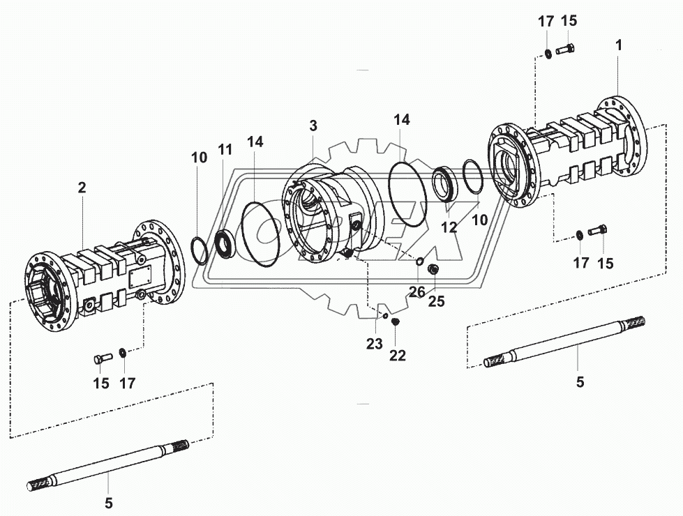 Мост ведущий/ZF-Axle 4