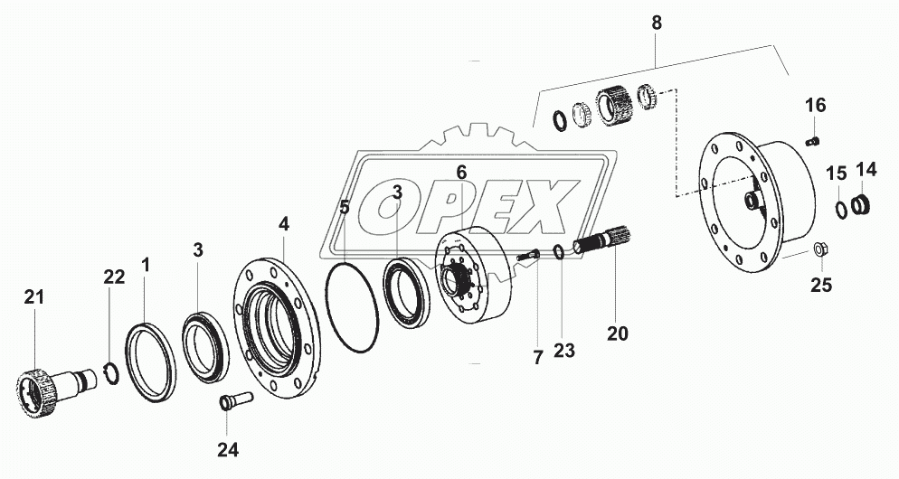 Мост ведущий/ZF-Axle 6