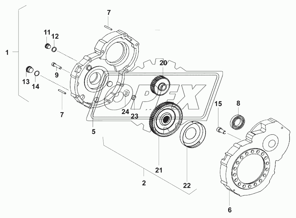 Мост ведущий/ZF-Axle 7