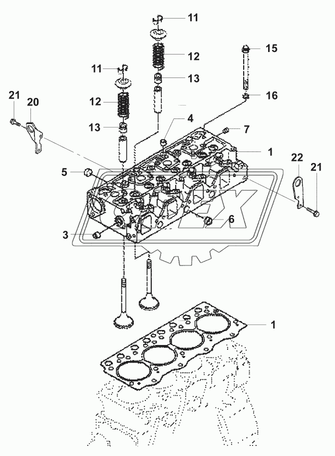 Головка блока цилиндров/Cylinder block