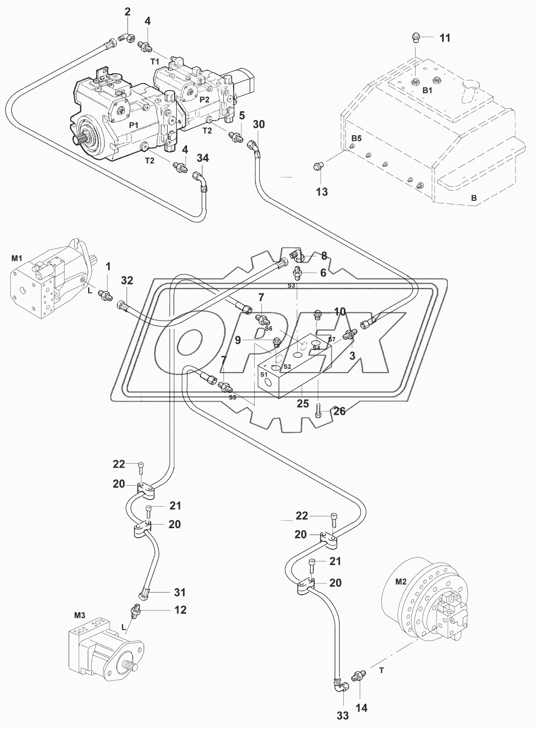 Трубопроводы/Leakage oil line