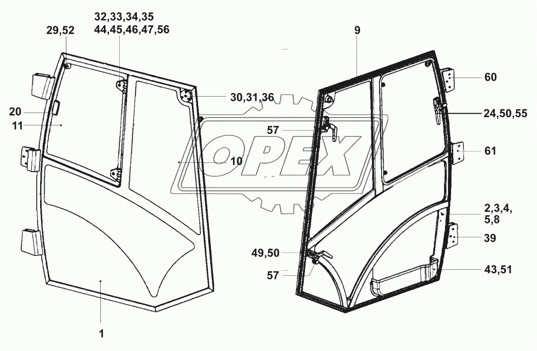 Двери кабины/ROPS-Cab 2