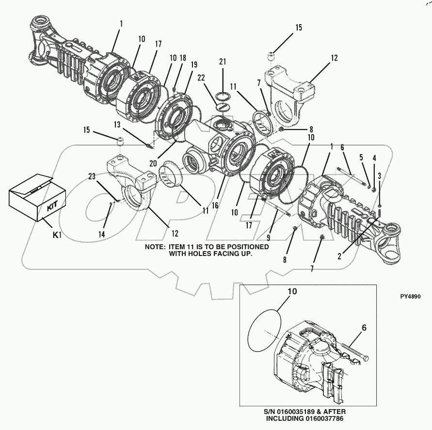  Rear Axle Housing Assembly