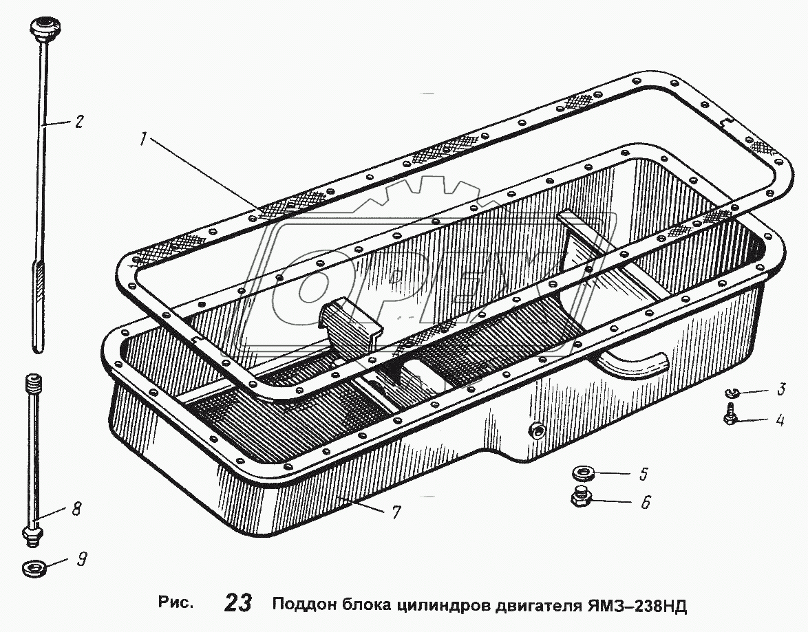 Поддон блока цилиндров двигателя ЯМЗ-238НД