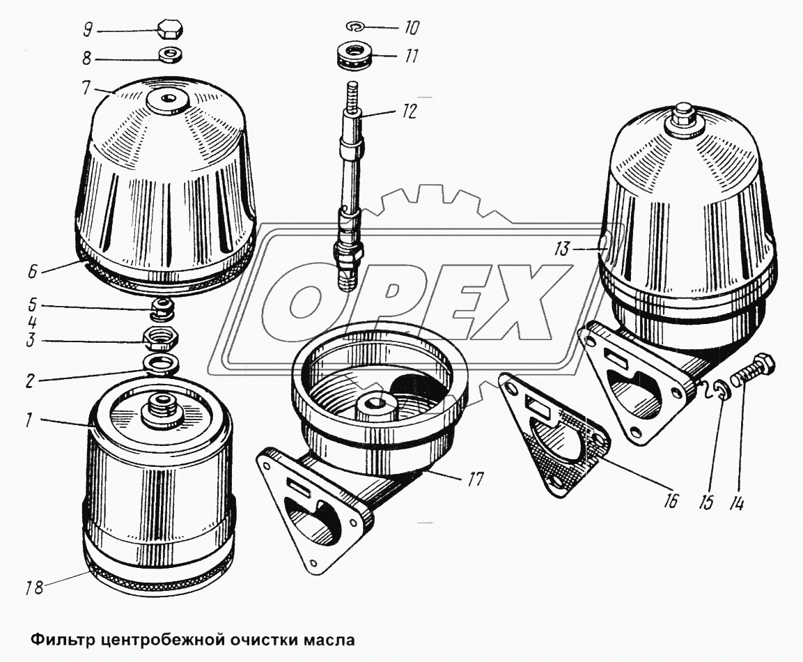 Фильтр центробежной очистки масла 2