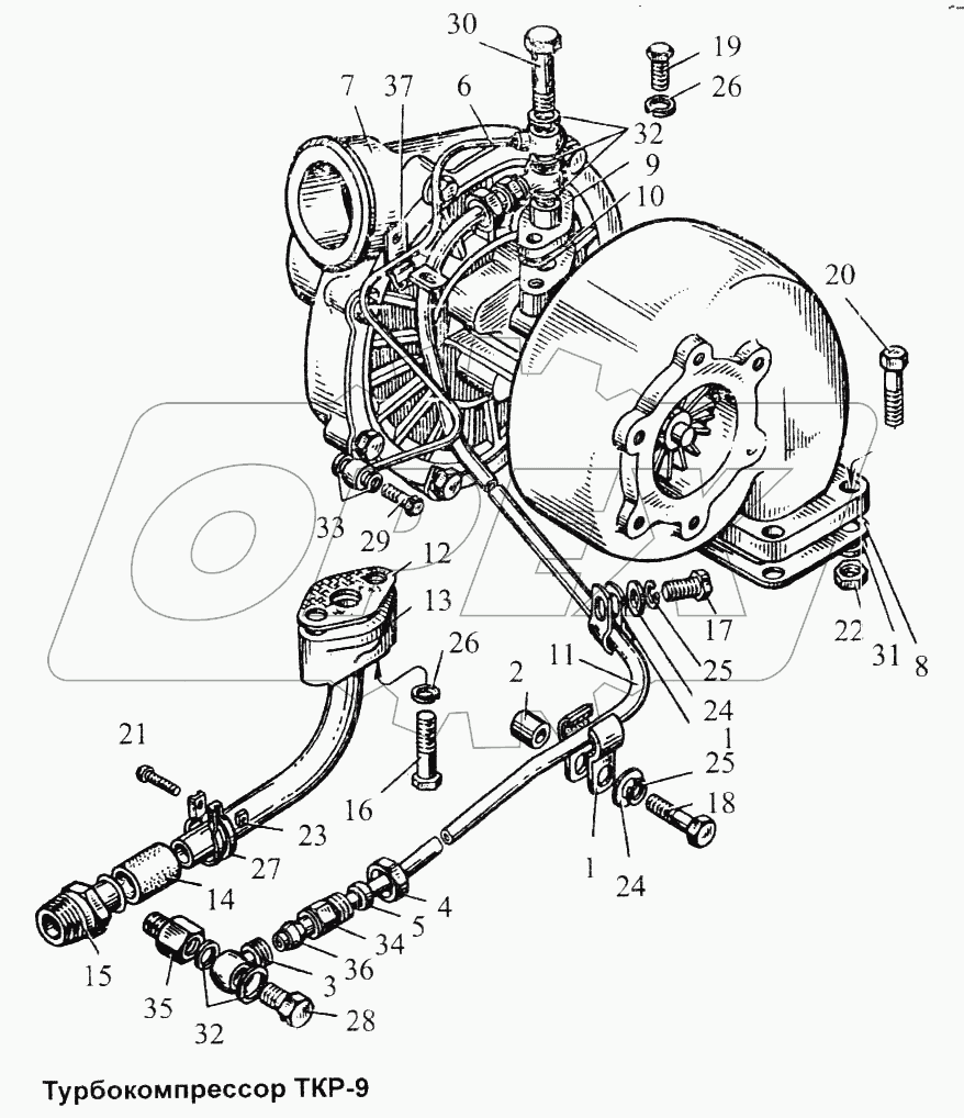 Турбокомпрессор ТКР-9