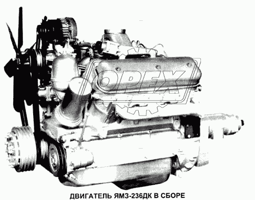 Двигатель ЯМЗ-236ДК в сборе